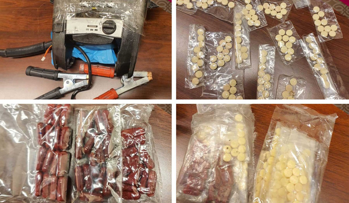 Qatar Customs seizes narcotic pills hidden inside car charger